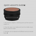 Palm Tamper Walnut Ripple base (Adjustable pressure)